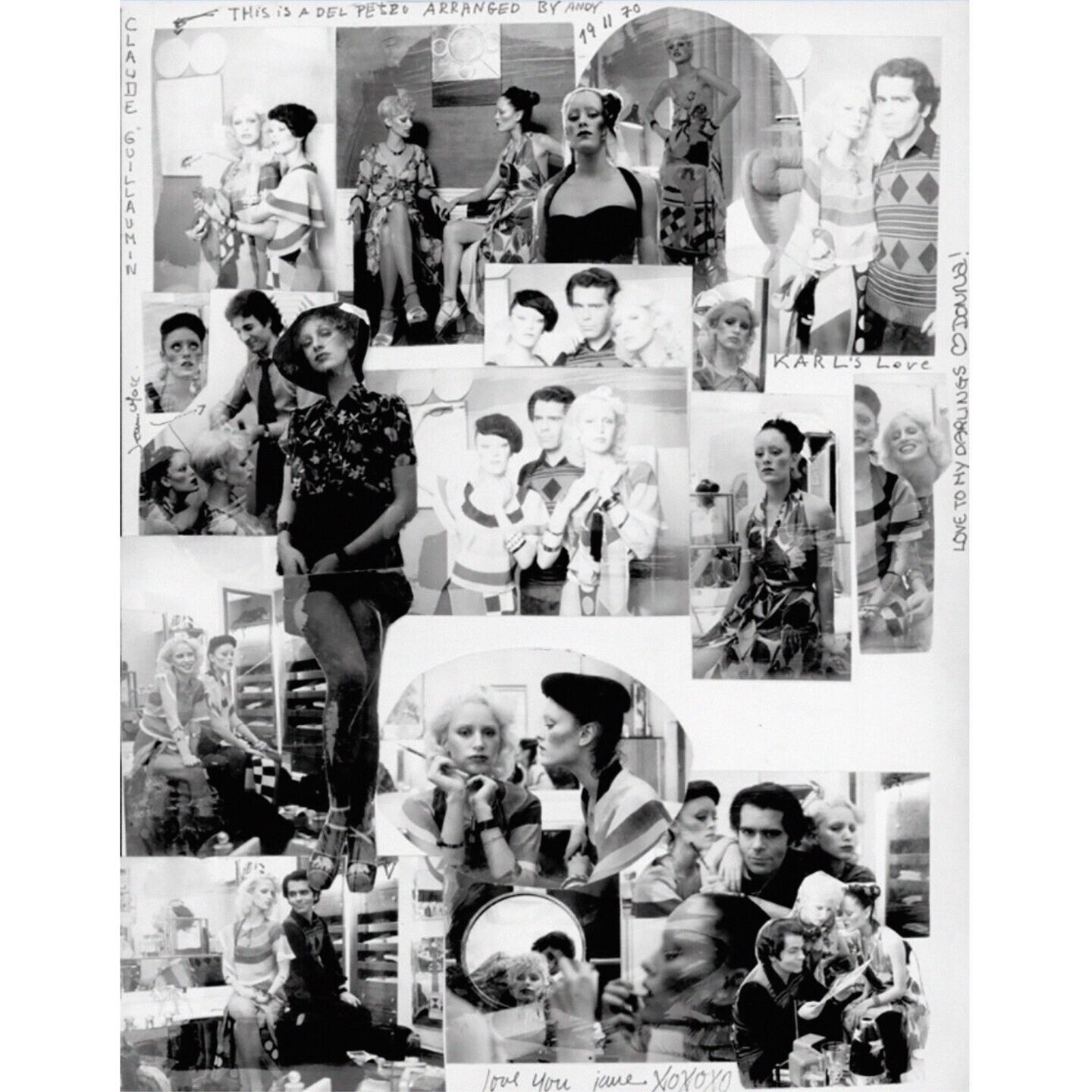 Black and white visuals of Karl Lagerfeld archive 