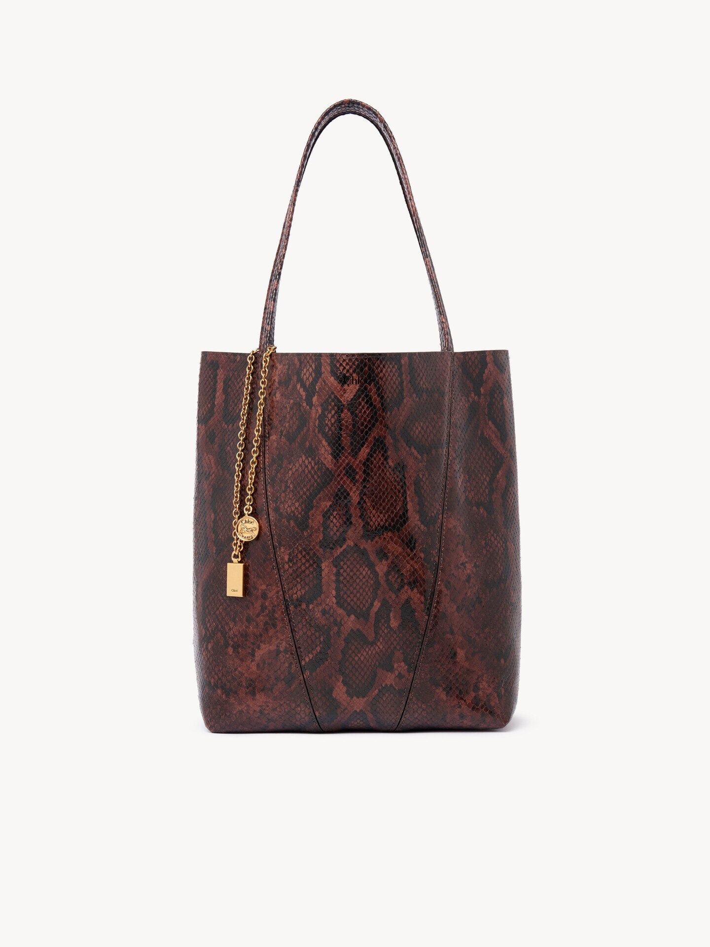 Bolso tote Chlo&eacute; Spin de cuero efecto pit&oacute;n - 2