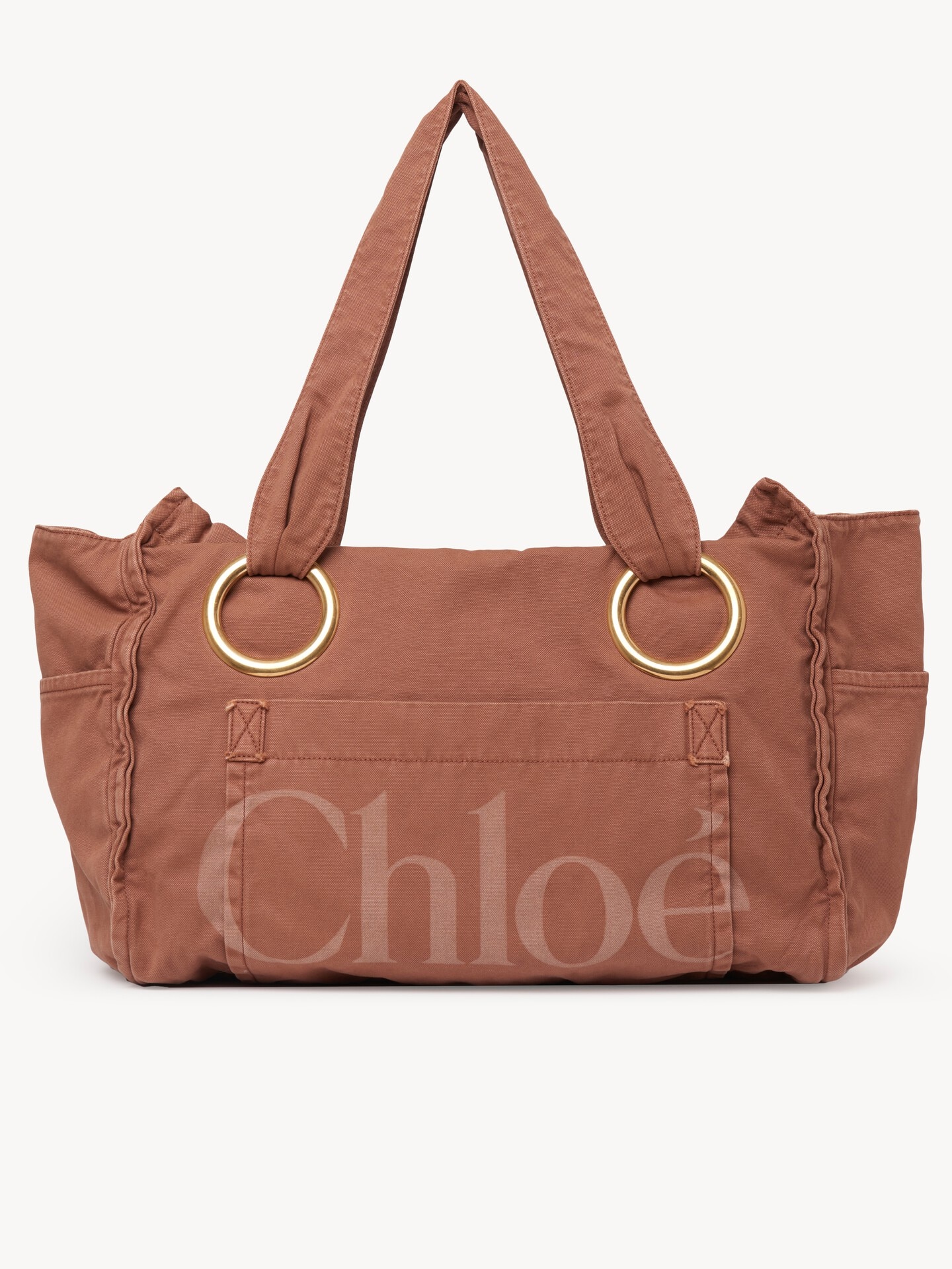 Large Chloé Plage tote bag in cotton - 2