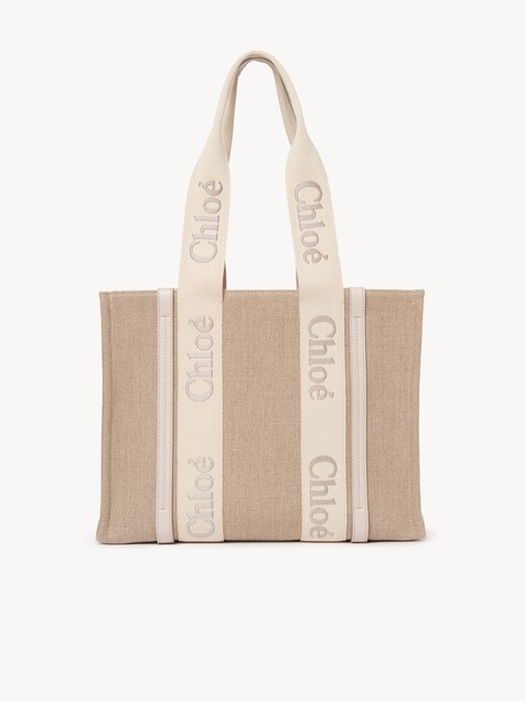 Bolso tote Woody de lino