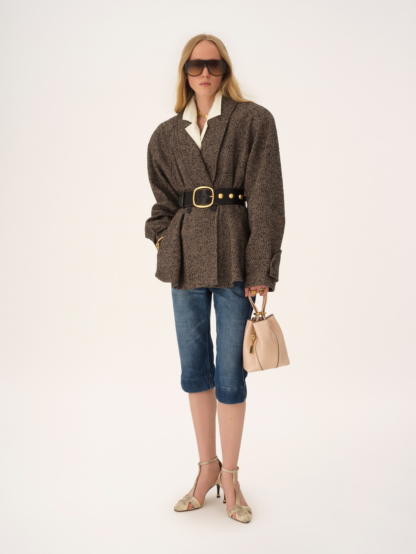 Bolso tote Chlo&eacute; Spin peque&ntilde;o de cuero granulado - 7