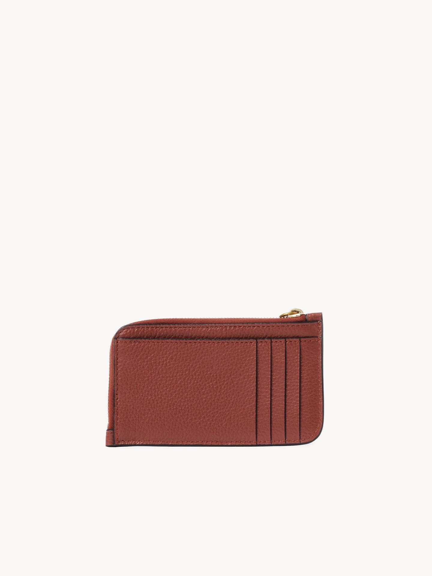 Alphabet wallet in grained leather - 4