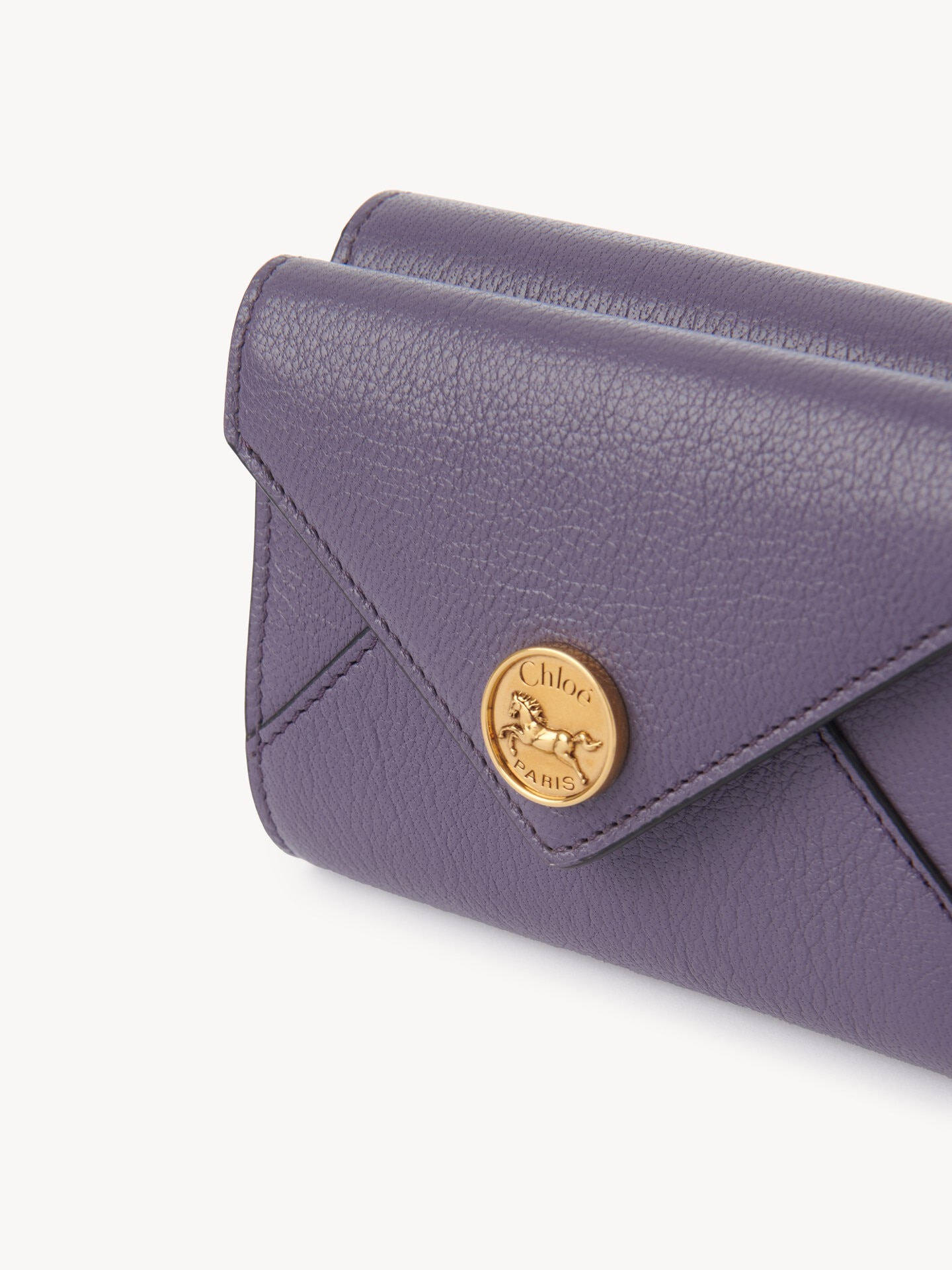 Small Envelope tri-fold wallet in grained leather - 6