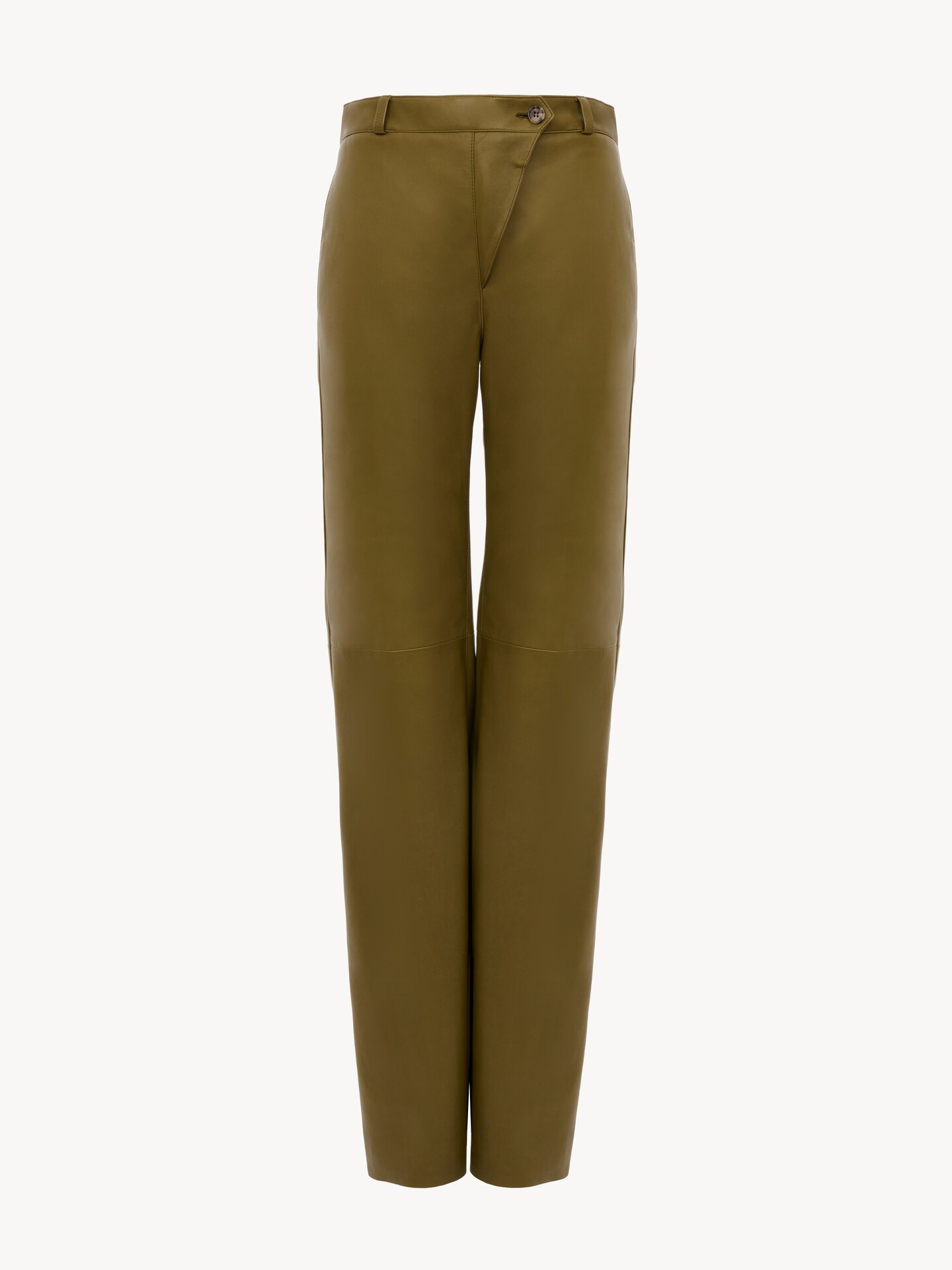 Pantalones rectos de cuero - 2