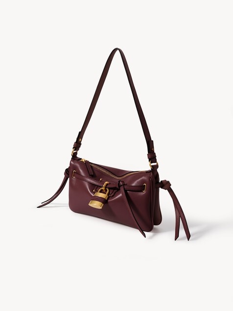 Mini Paddington Sling pouch with strap in soft leather