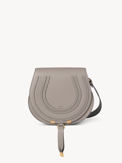 Bolso saddle Marcie de cuero granulado