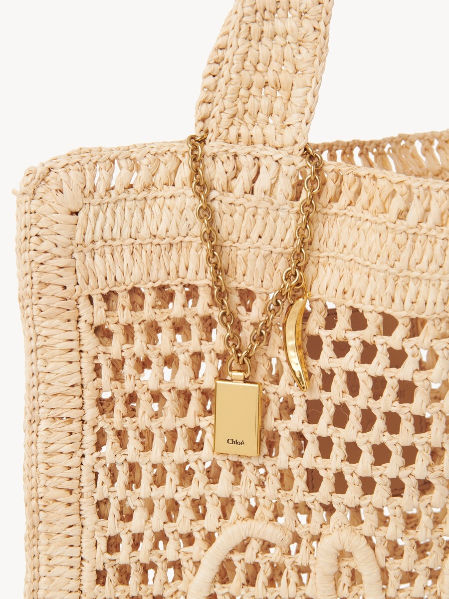 Summer Banana tote bag in raffia - 9