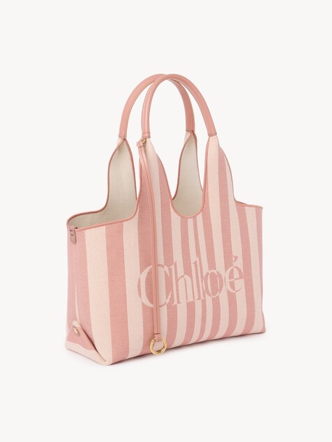 Bolso tote Chlo&eacute; Stripy East-West de jacquard