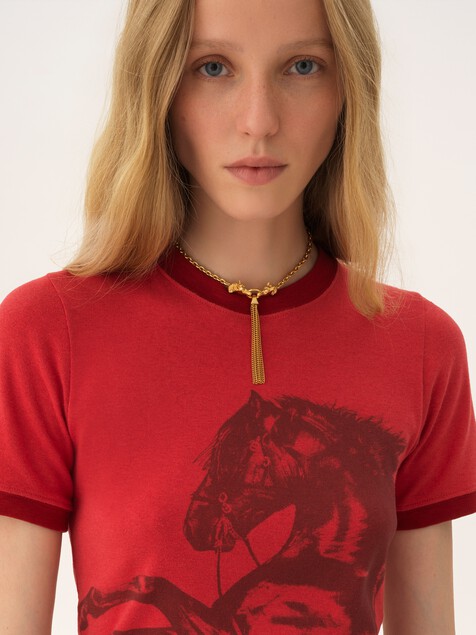The Chlo&eacute; Chain Horse necklace