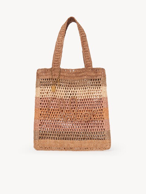 Bolso tote Summer Banana de rafia