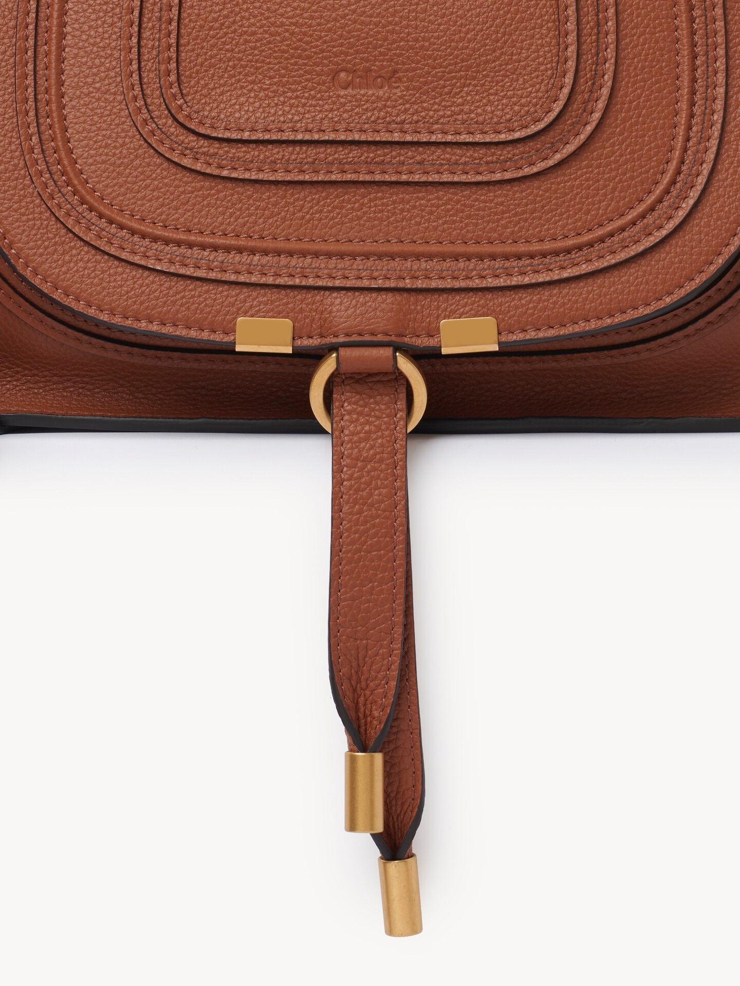 Small Marcie bag in grained leather - 9