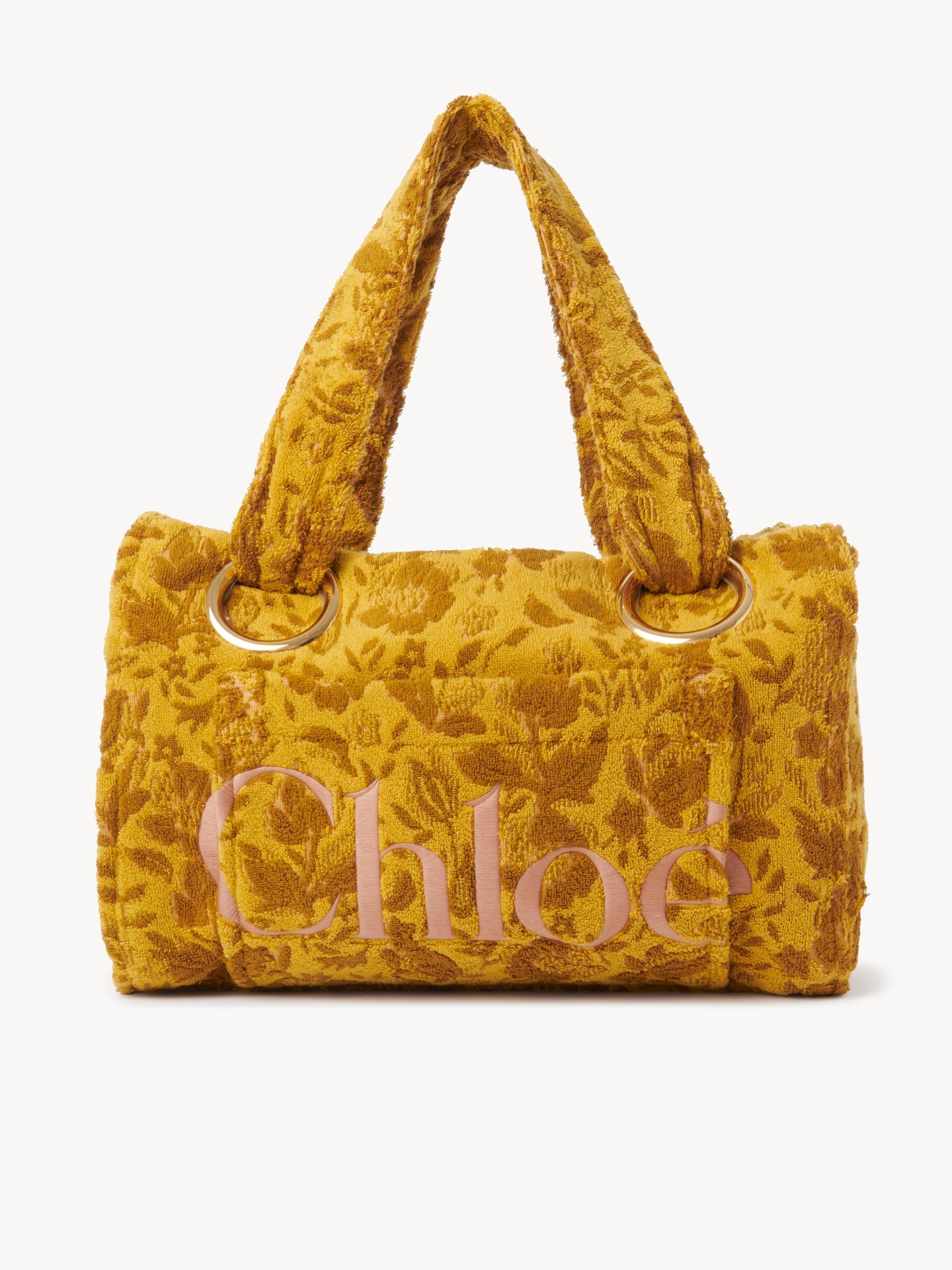 Large Chloé Plage tote bag in jacquard terry - 2