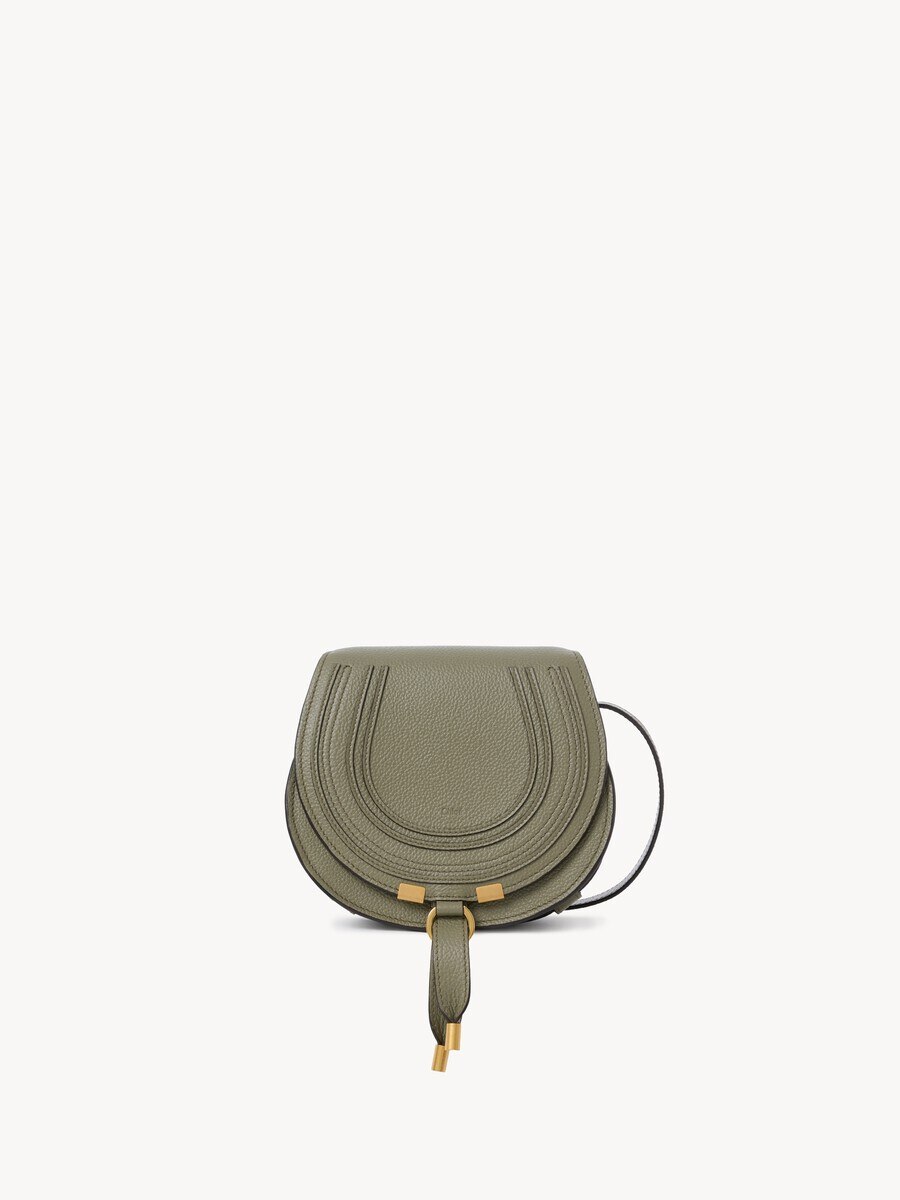 Bolso saddle Marcie peque&ntilde;o de cuero granulado - 2