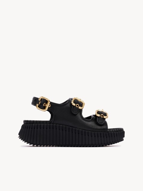 Sandalias con cu&ntilde;a Nama