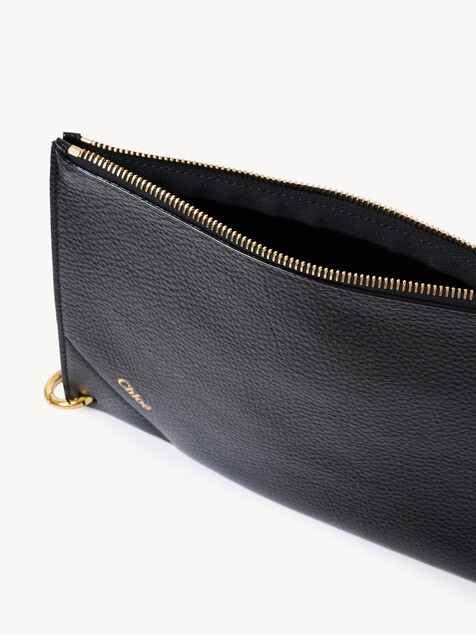Bolsa con cremallera Chlo&eacute; Spin de cuero granulado