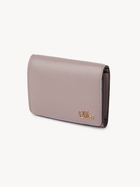 Small Chloé Iconic tri-fold with coin pocket in shiny leather