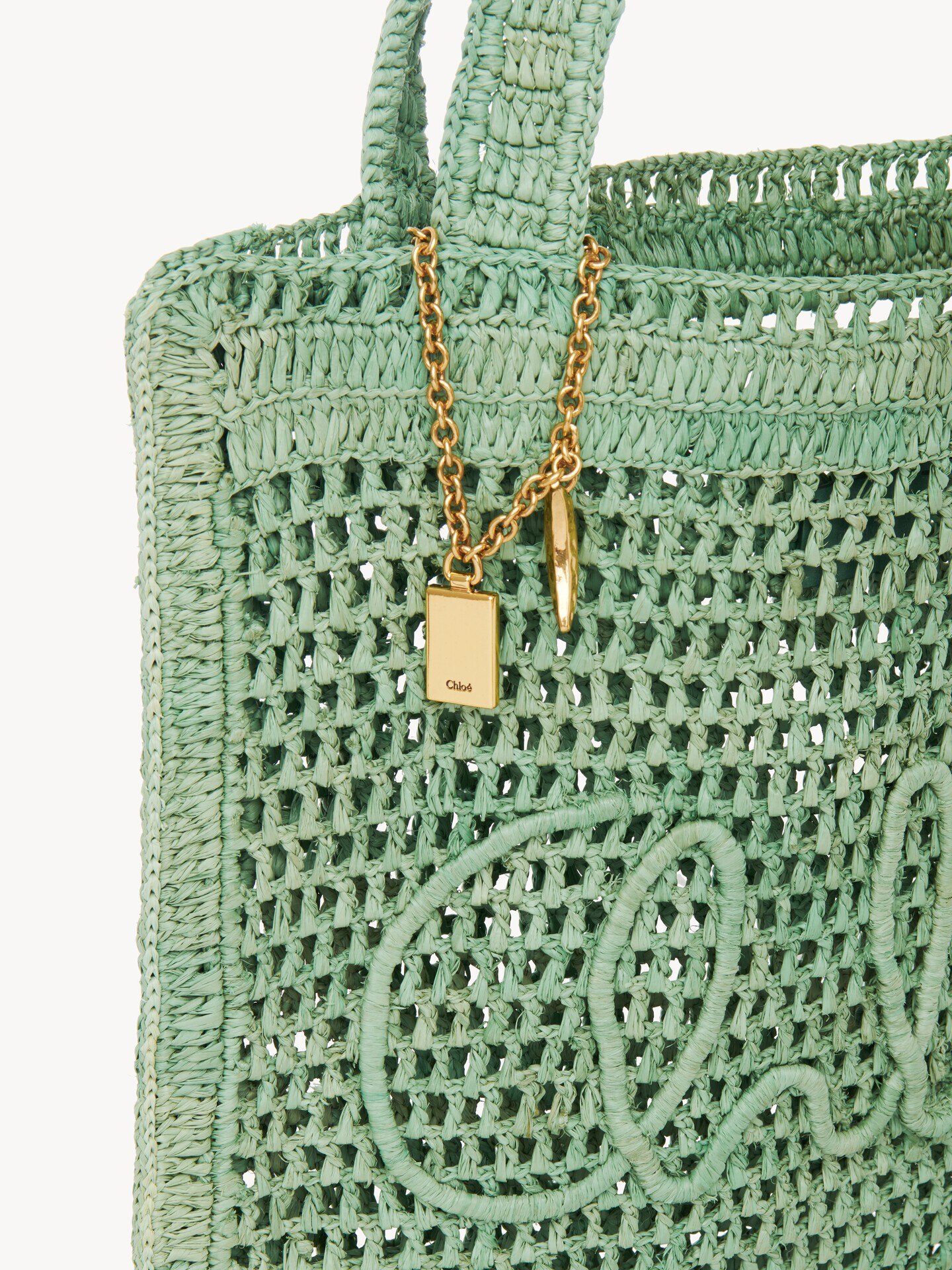 Bolso tote Summer Banana de rafia - 7