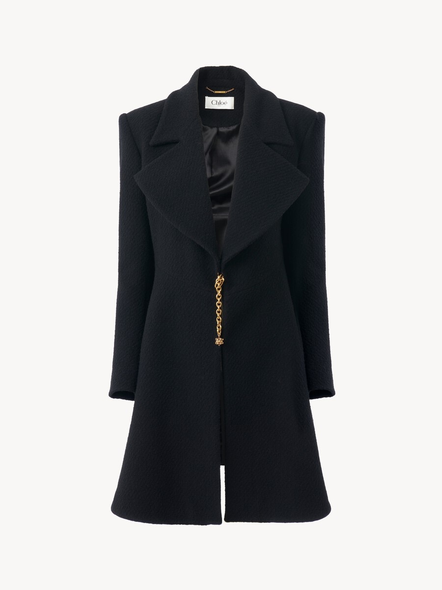 Riding coat in wool bouclette - 2