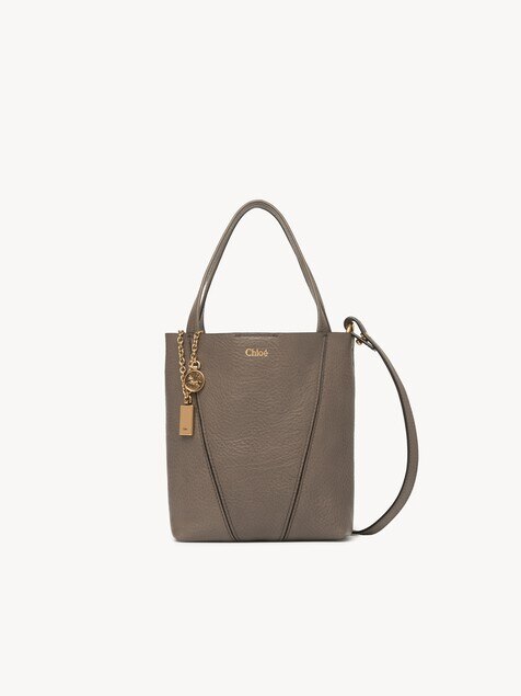 Small Chlo&eacute; Spin tote bag in grained leather