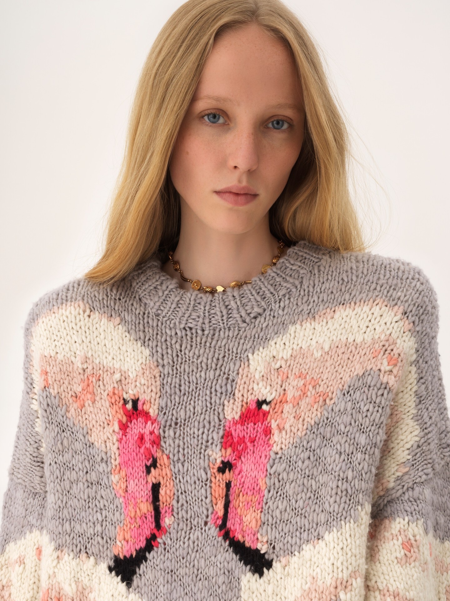 Oversized logo jumper in a wool knit - 5