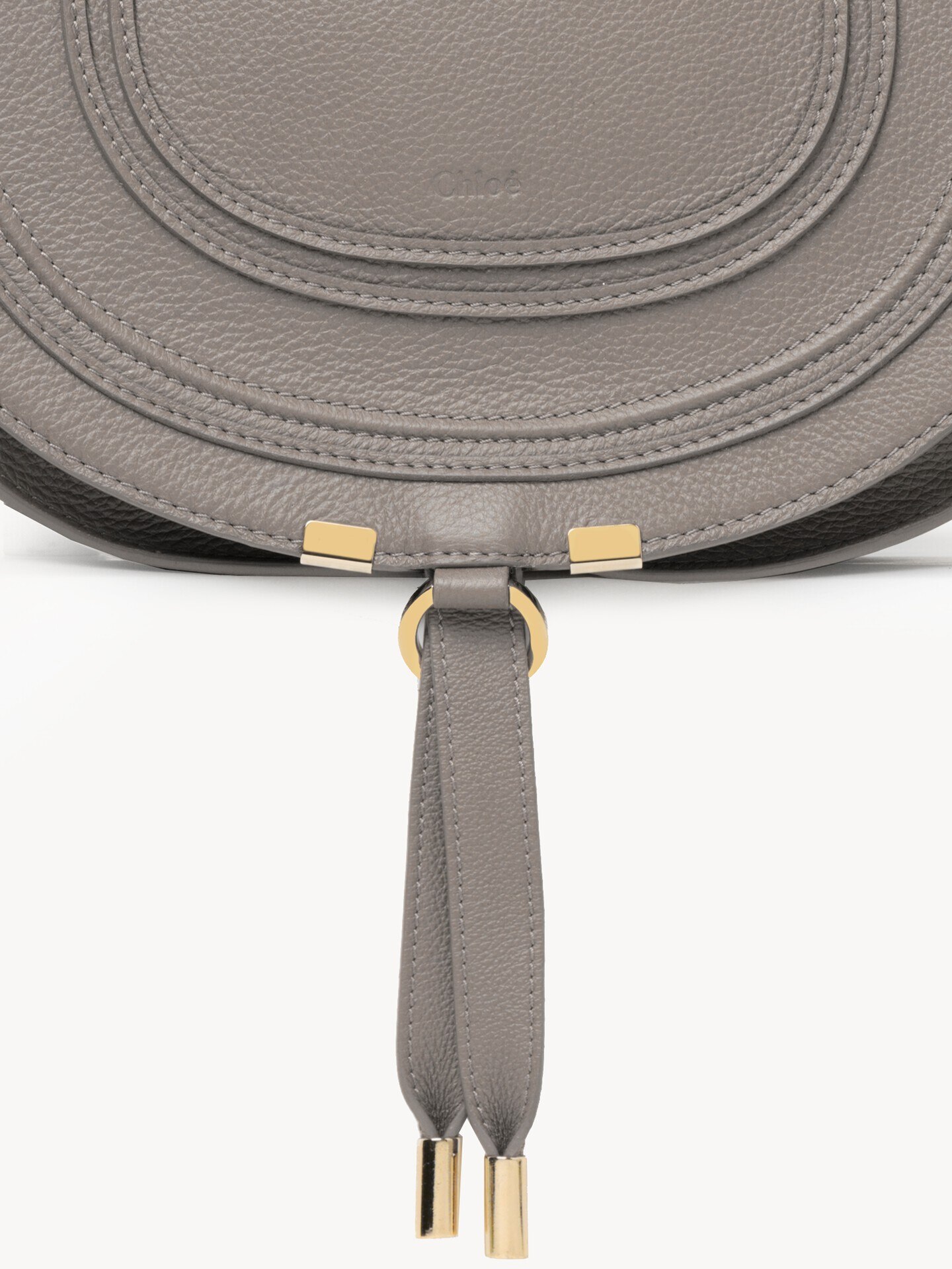 Bolso saddle Marcie de cuero granulado - 6