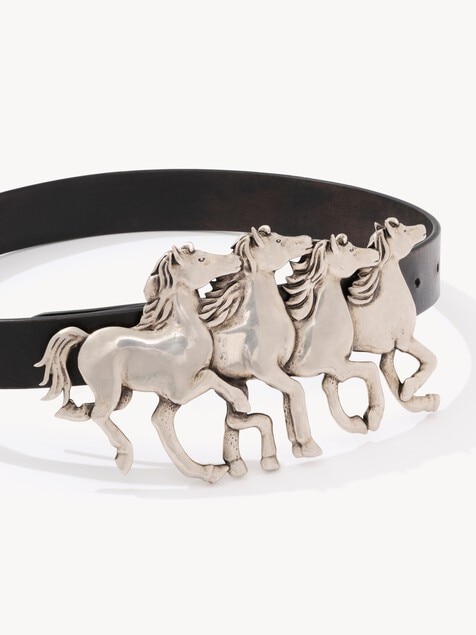 Cintur&oacute;n ancho Chlo&eacute; Running Horses