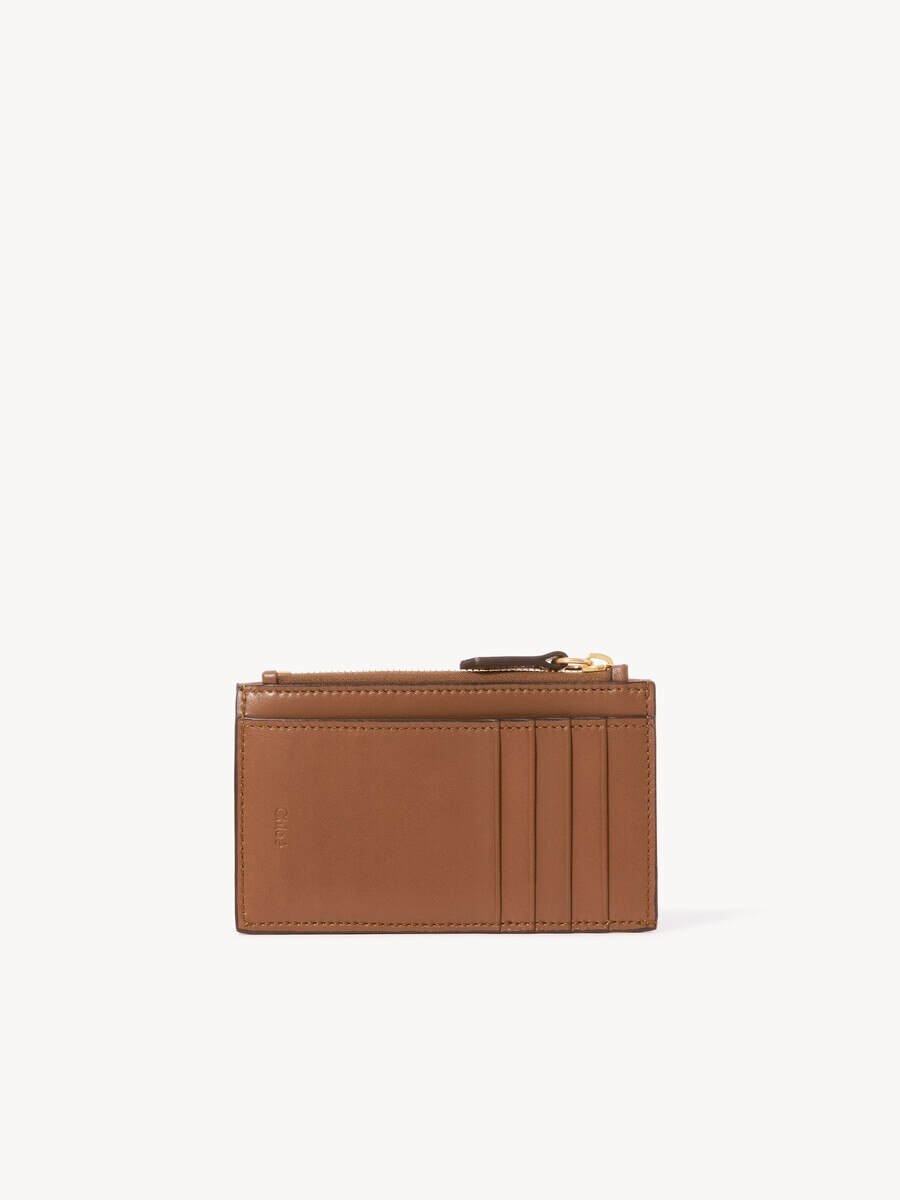 Small Envelope purse with card slots in soft & suede leather - 4