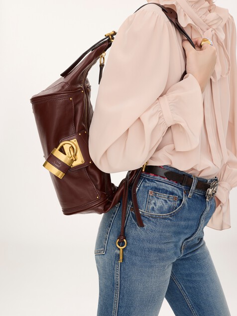 Bolso bandolera Paddington de cuero granulado