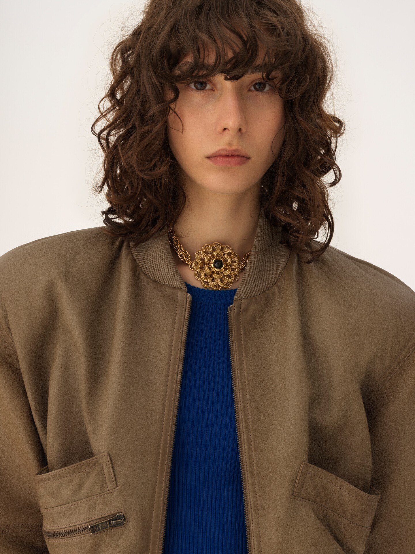 Chaqueta cropped de cuero - 8