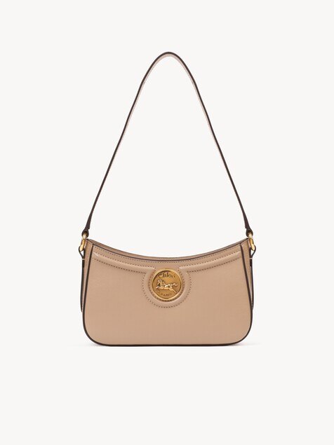 Bolso de hombro Horse Medal de cuero granulado