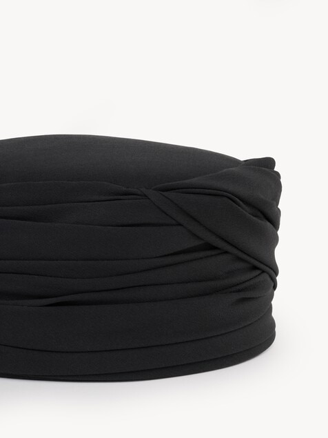 The Chlo&eacute; Toque hat in silk cr&ecirc;pe