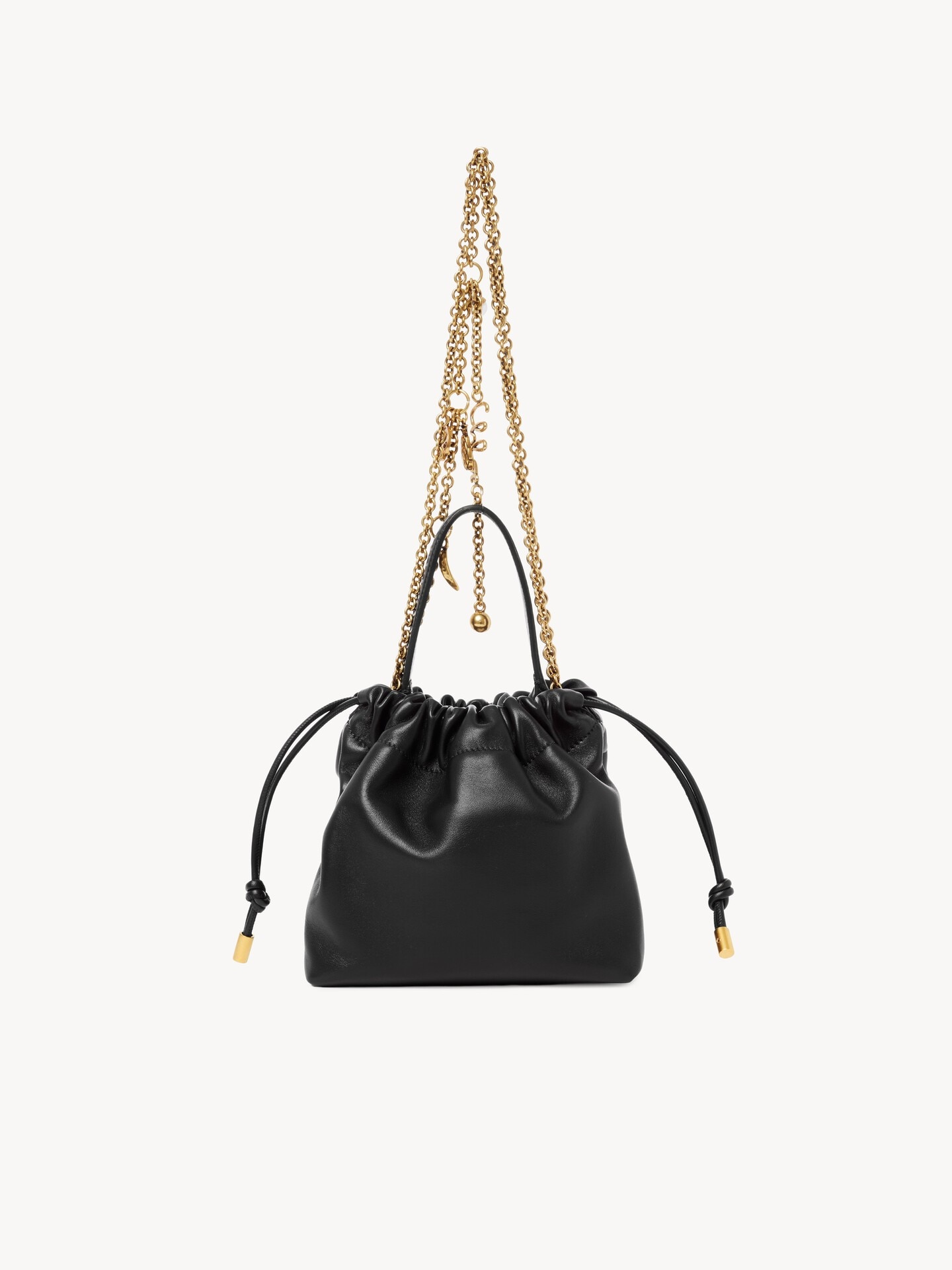 Mini Chloé Icons shoulder bag with chain in soft leather - 5