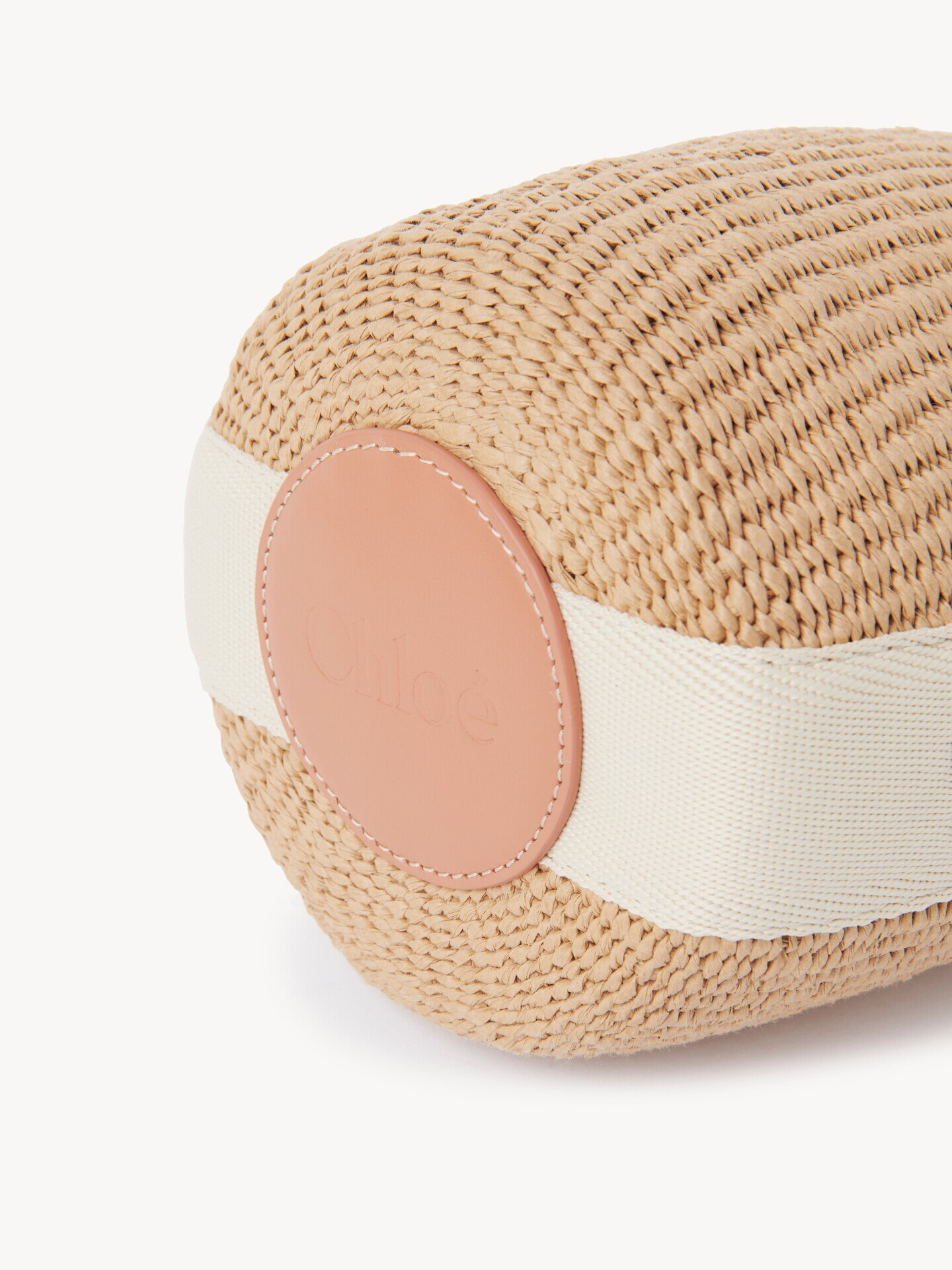 Bolso cesta peque&ntilde;o Woody de fibras naturales - 7