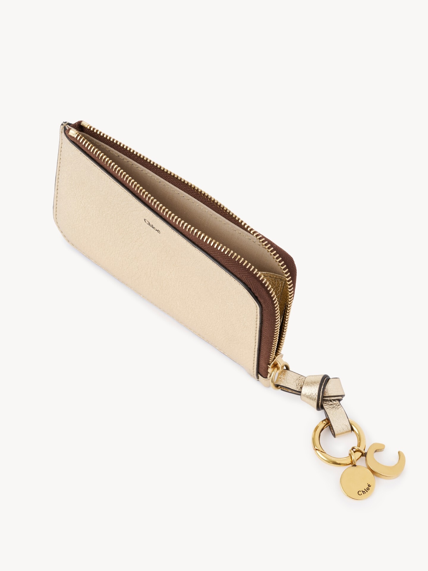 Alphabet wallet in metallic leather - 5