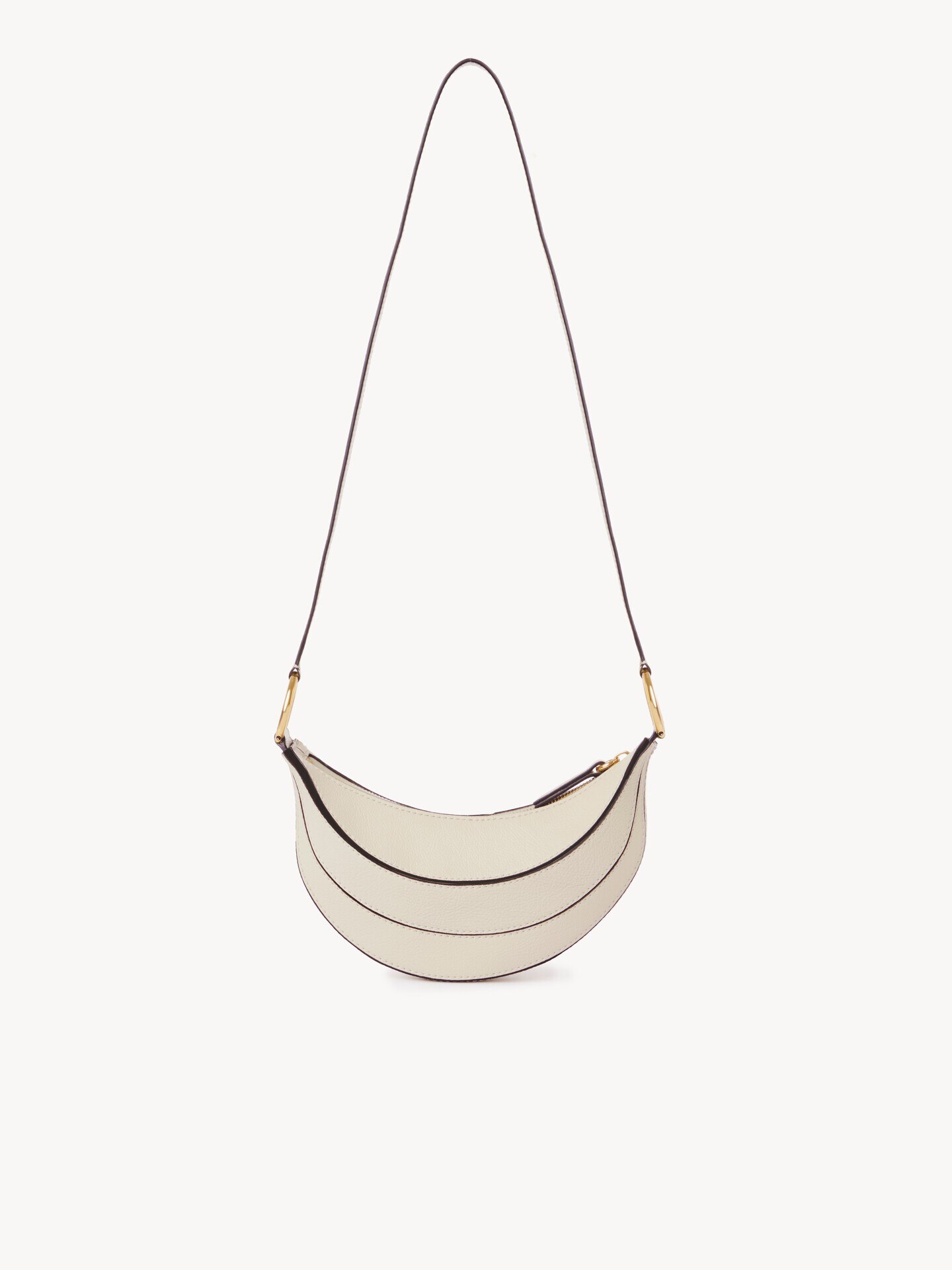 Banana cross-body bag in grained leather - 5