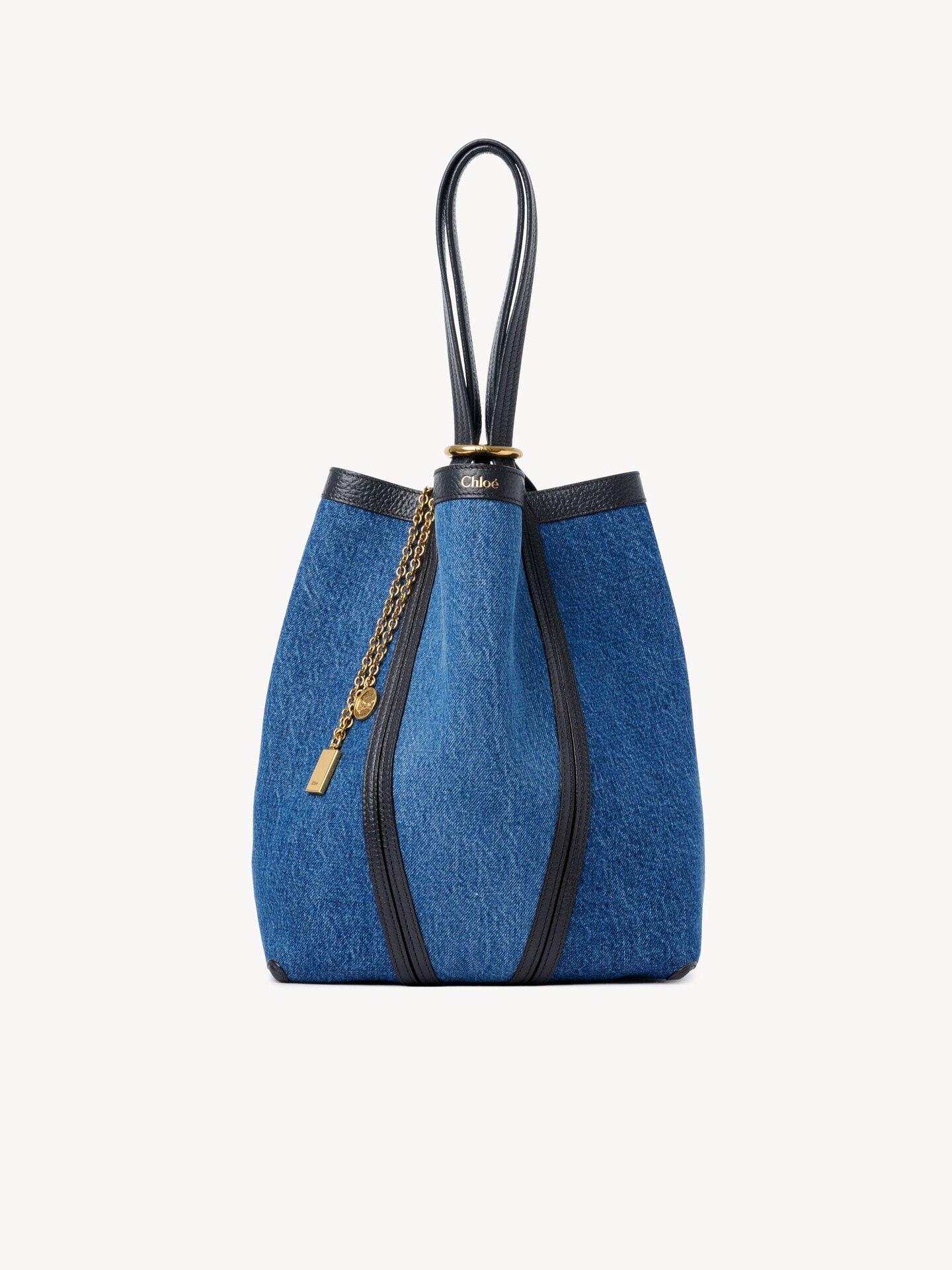 Chlo&eacute; Spin tote bag in denim - 2