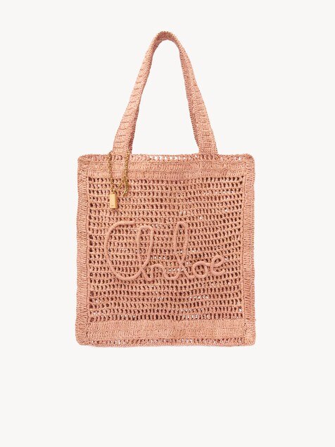 Bolso tote Summer Banana de rafia