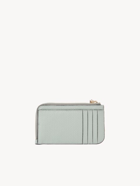 Alphabet wallet in grained leather