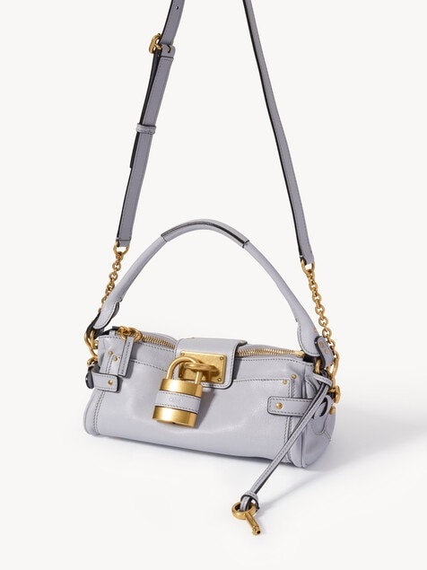 Small Paddington bag with strap in grained leather