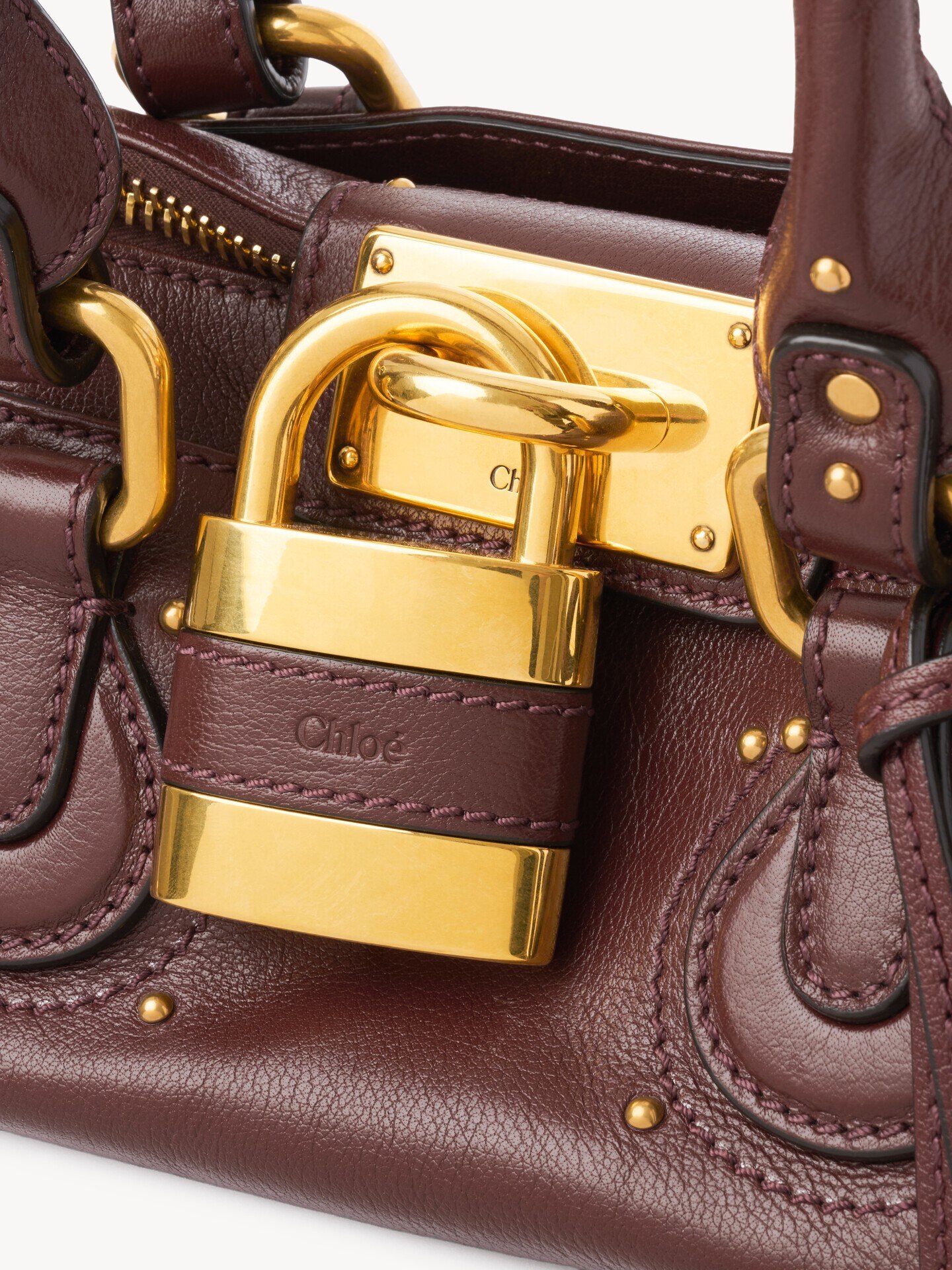 Small Paddington bag in grained leather - 9