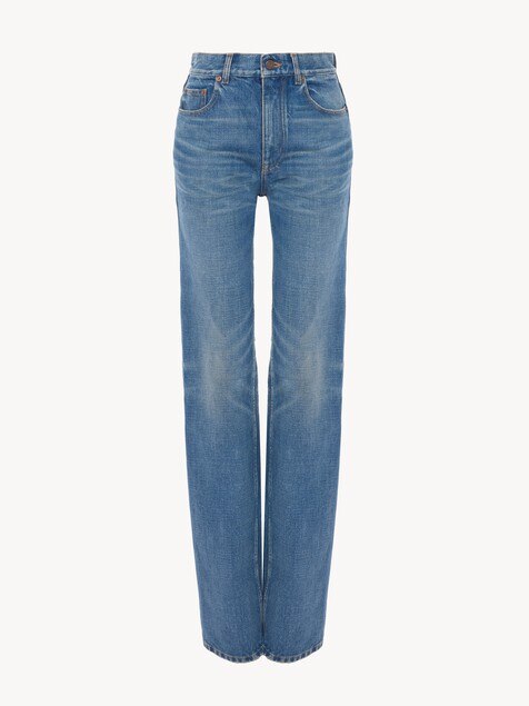 Straight jeans in denim