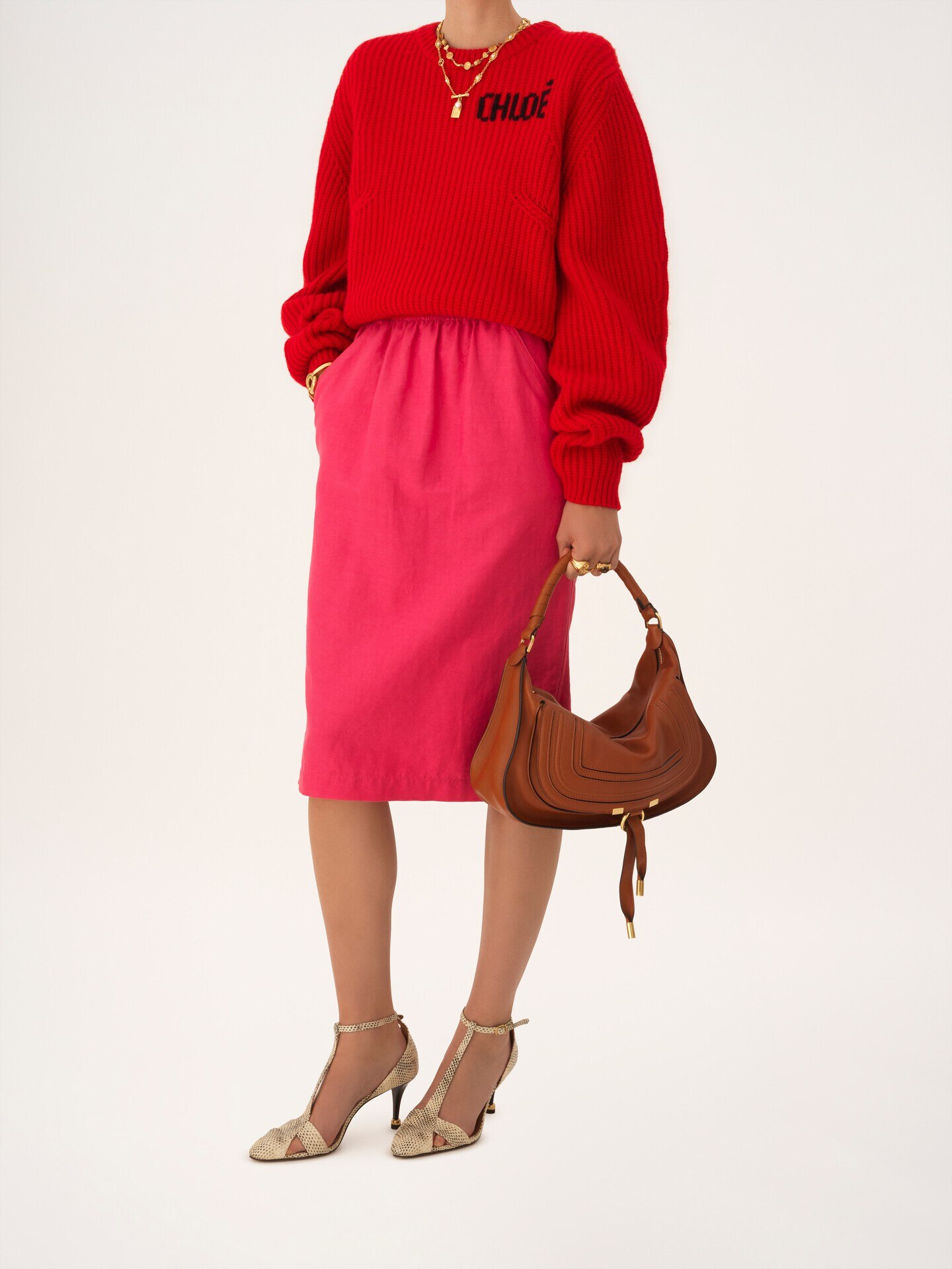 Small Marcie shoulder bag in soft leather - 11