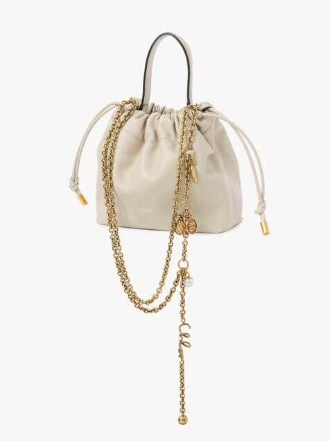 Mini Chlo&eacute; Icons shoulder bag with chain in soft leather