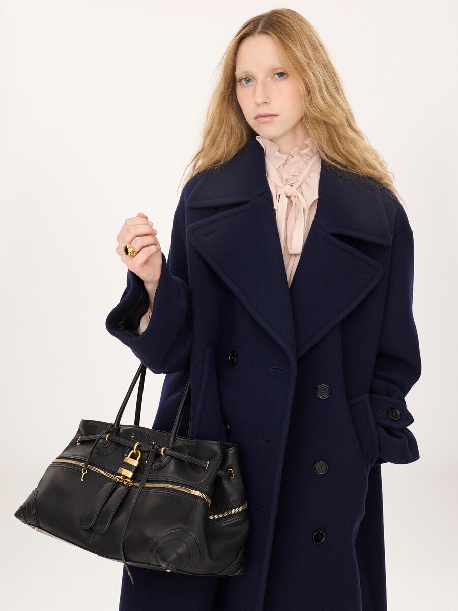 Large Paddington Sling east-west bag in soft leather - 4