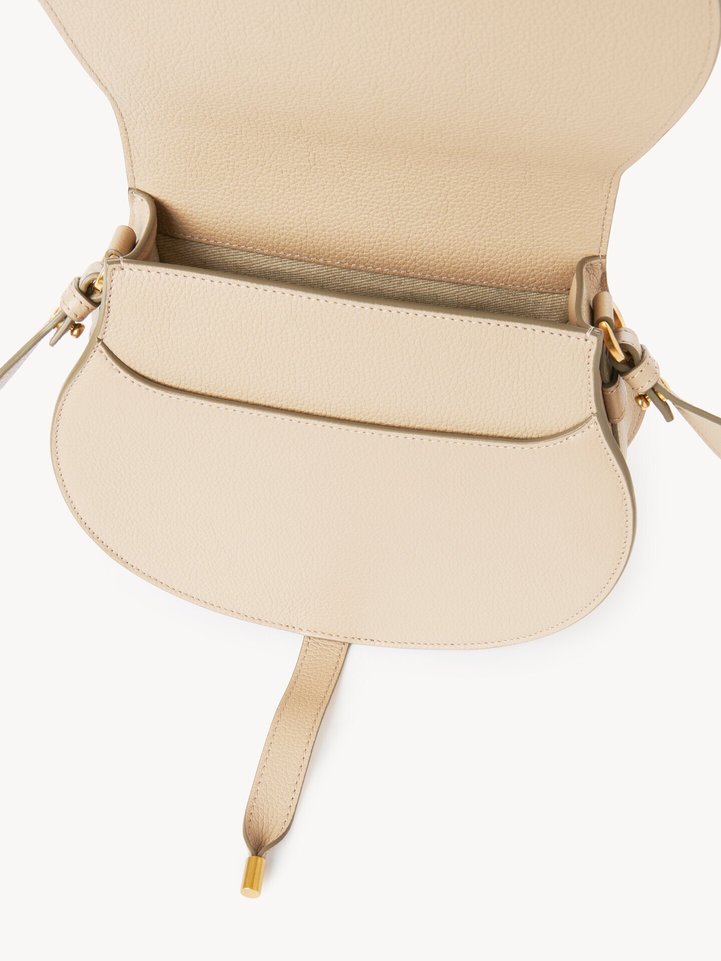 Bolso saddle Marcie de cuero granulado - 5