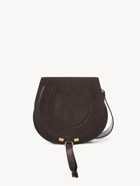 Marcie saddle bag in grained leather