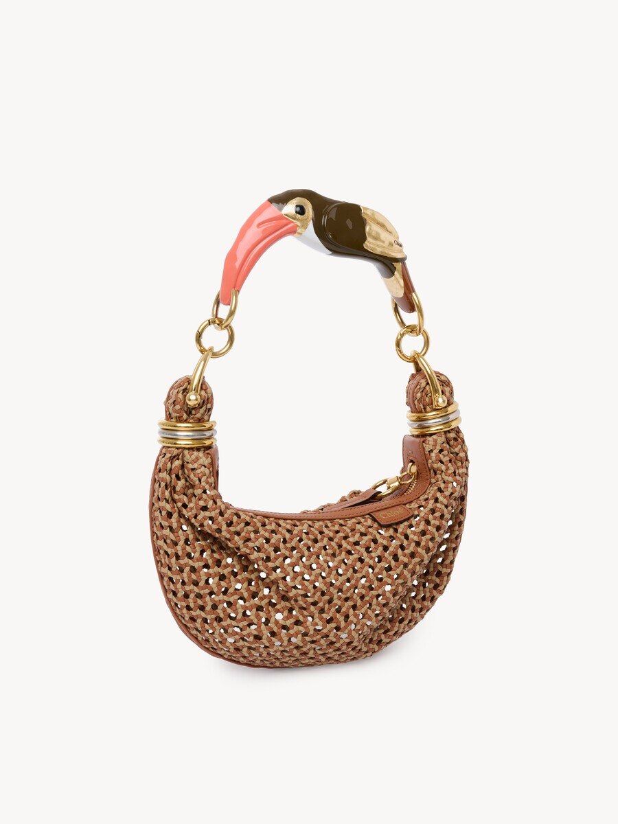 Bracelet Hobo bag peque&ntilde;o de cuero trenzado - 4