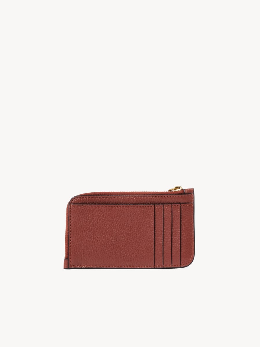 Alphabet wallet in grained leather - 4