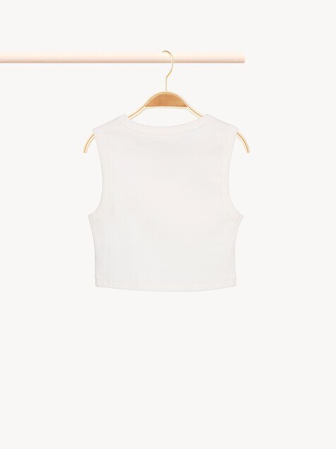 Top de tirantes cropped infantil