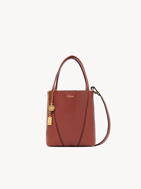 Bolso tote Chlo&eacute; Spin peque&ntilde;o de cuero granulado